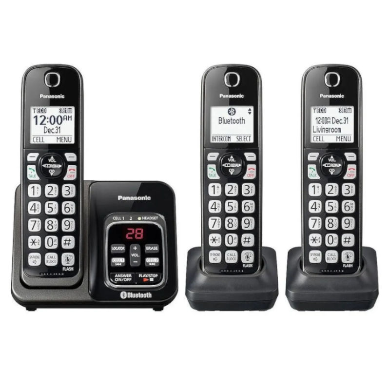Telefono Inalambrico Panasonic KX-TG273C Identificador Bluetooth Altavoz Call Block -Reacondicionado-