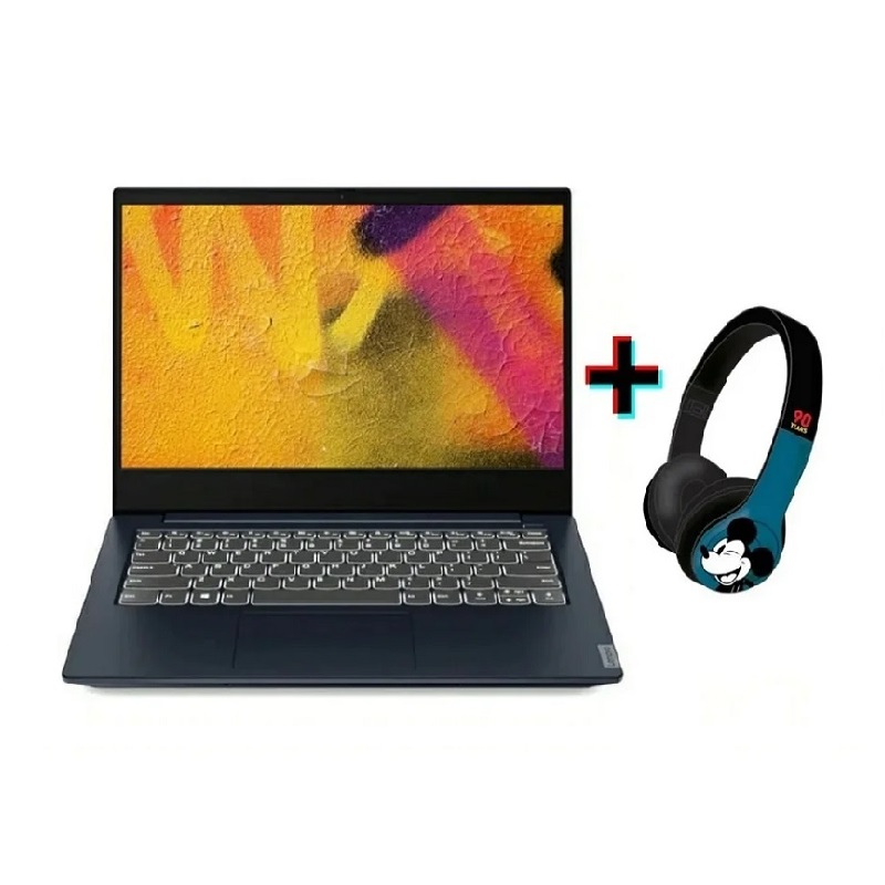 Laptop Lenovo S340 14" Ci5 8GB RAM + 1TB HDD y 128GB SSD Windows 10 Azul + Audífonos