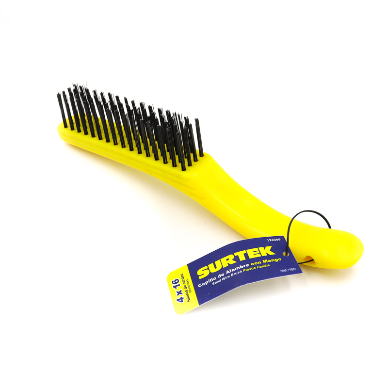 Cepillo De Alambre 4x16 Con Mango Surtek