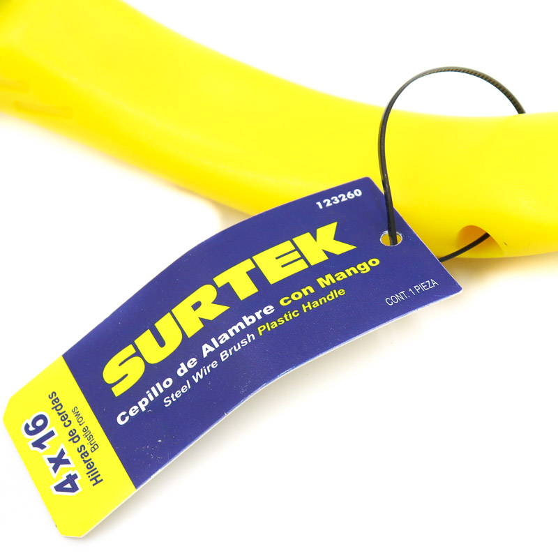 Cepillo De Alambre 4x16 Con Mango Surtek
