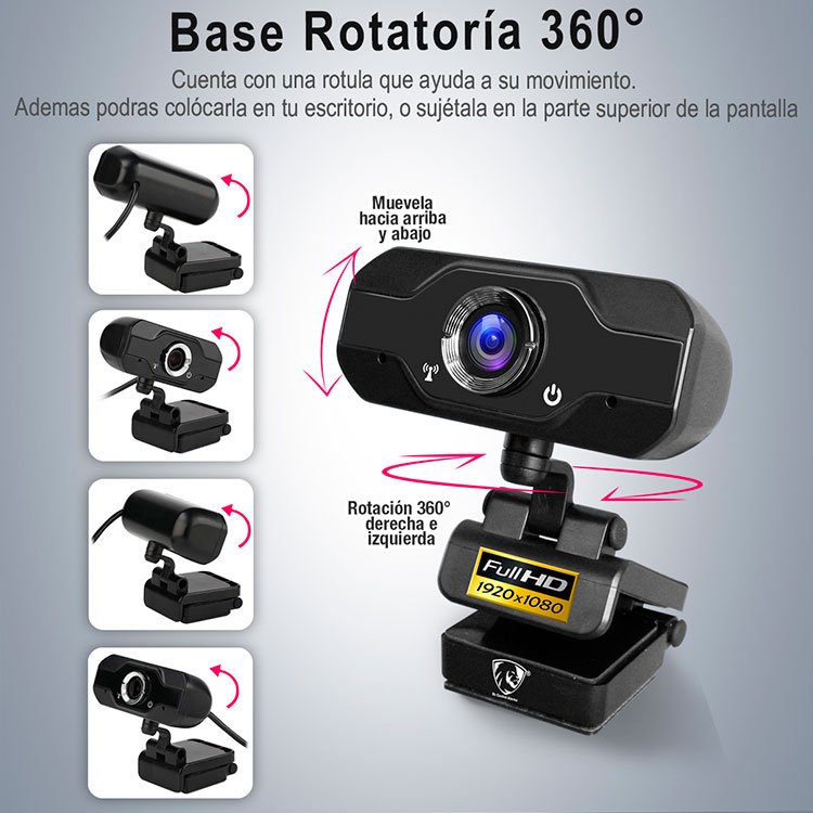 Camara web Webcam Full Hd Usb 20 microfono Pc Laptop video