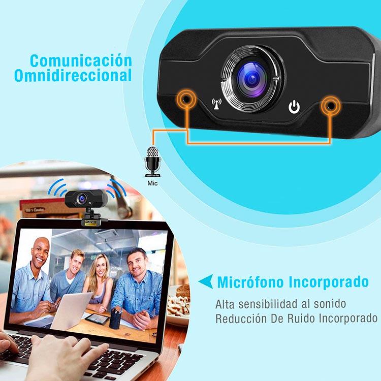 Camara web Webcam Full Hd Usb 20 microfono Pc Laptop video