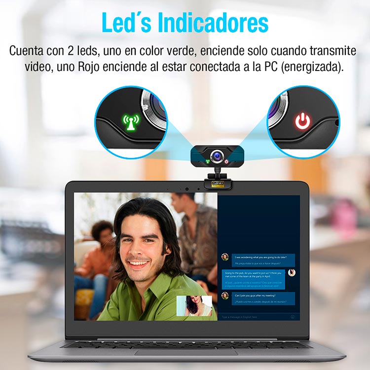 Camara web Webcam Full Hd Usb 20 microfono Pc Laptop video