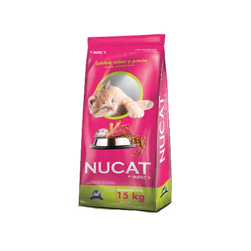 Nucat By Nupec 15 Kg Alimento Croqueta Gato