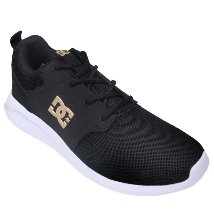 Tenis DC Mujer MIDWAY Negro Dorado