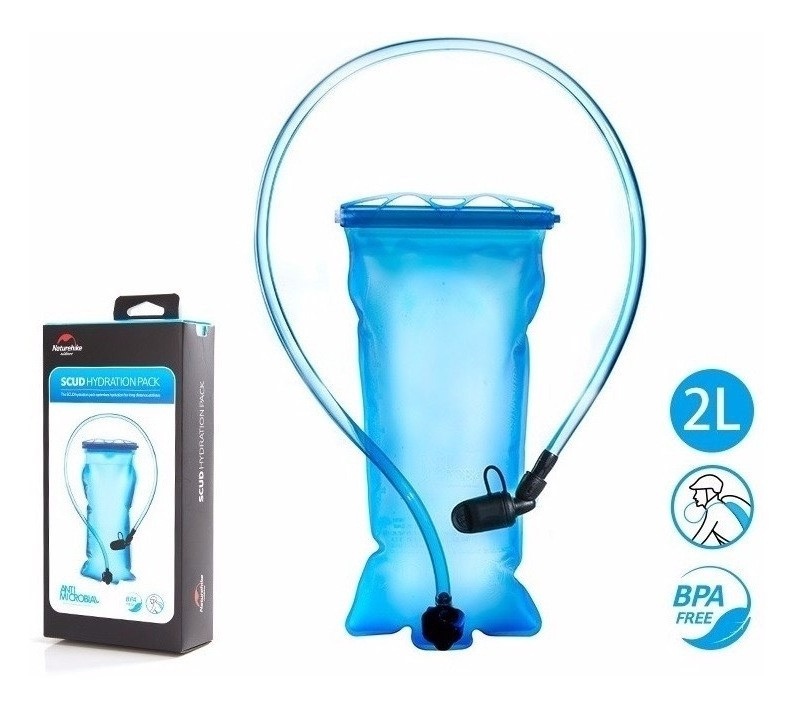 Bolsa Repuesto Agua Hidratación 2L Naturehike Antibacterial Válvula Antiderrame Hecha de PEVA
