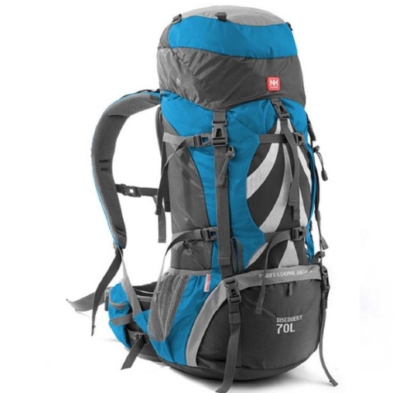 Mochila Montaña Campismo Naturehike 70+5L Con Funda Impermeable