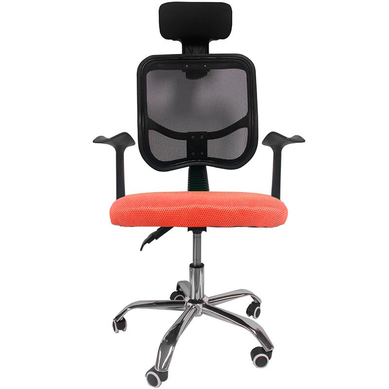 Silla Oficina Reclinable Cabecera Ajustable Sillon Ejecutivo Ergonomico Naranja