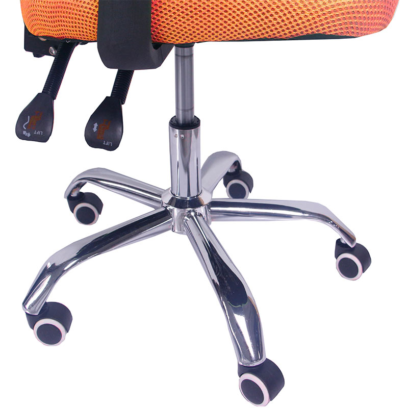 Silla Oficina Reclinable Cabecera Ajustable Sillon Ejecutivo Ergonomico Naranja