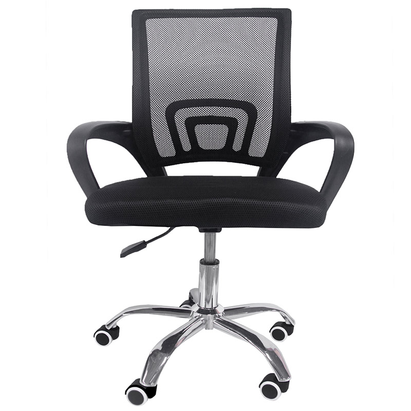 Silla Oficina Metal Respaldo Malla Antitranspirante Negra