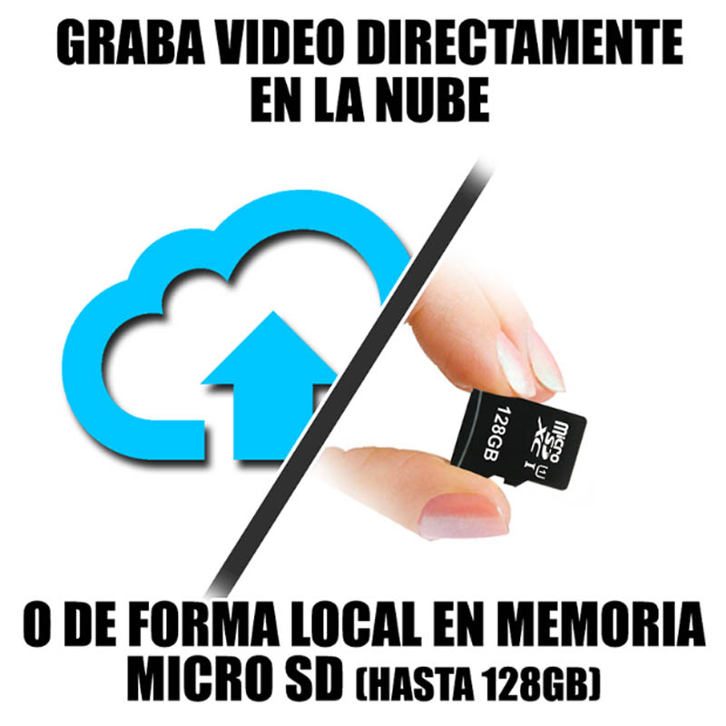 Camara Cctv Wifi Video 1080p Movimiento Audio Graba en Nube