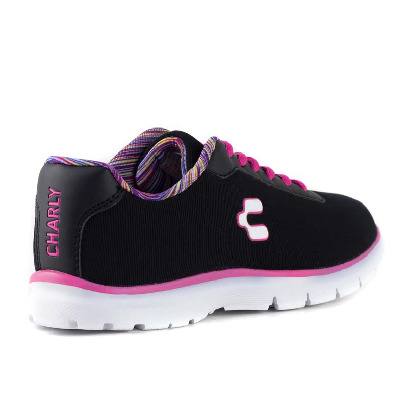 TENIS DE DAMA MARCA CHARLY 1042073 NEGRO