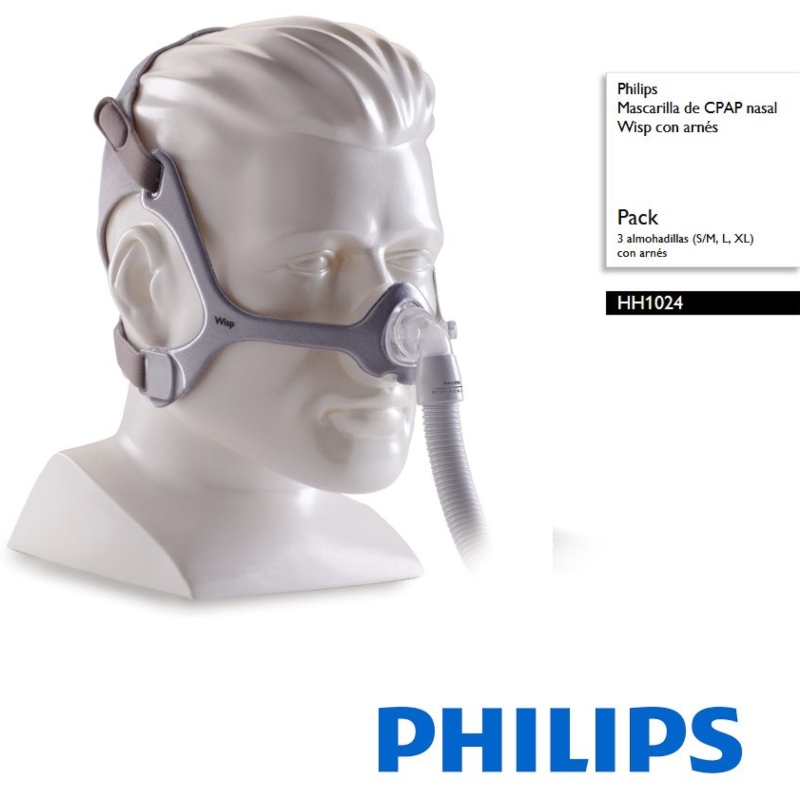 MASCARILLA NASAL WISP RESPIRONICS PARA CPAP.