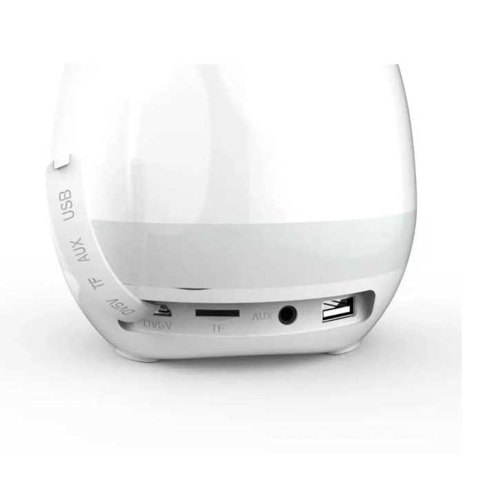 Lampara de escritorio con bocina incluye soporte para celular y porta lapices cuenta con touch y luz ambiental 