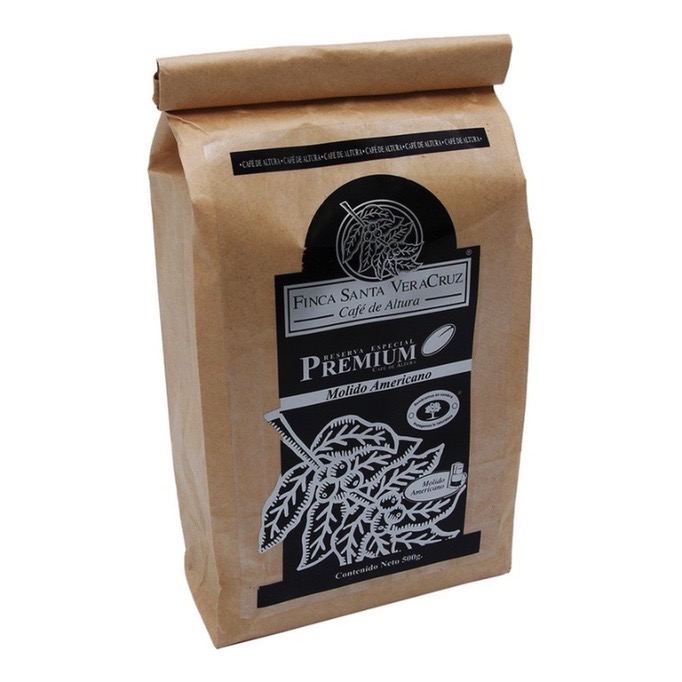 Café Premium Molido Americano Finca Santa Veracruz 500 g.