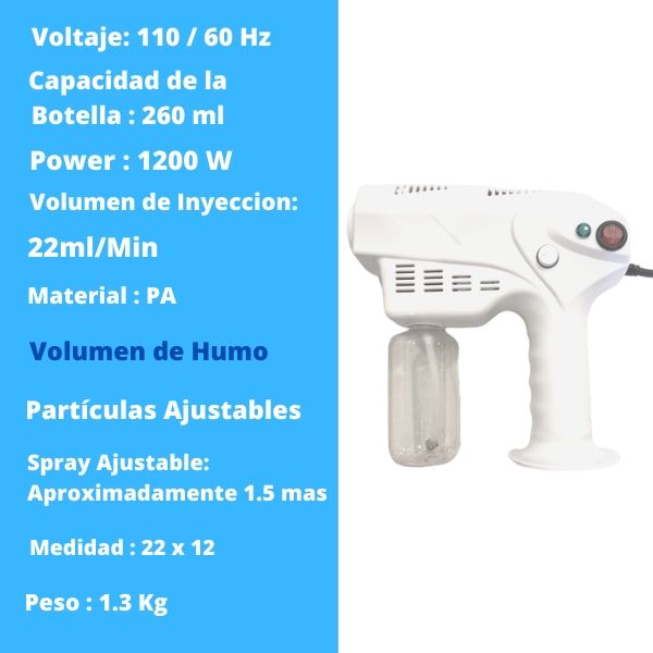 PISTOLA SANITIZADORA CERTIFICADA + GRATIS 1 LITRO DE SANITIZANTE REGISTRO COFEPRIS