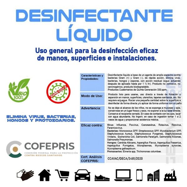 PISTOLA SANITIZADORA CERTIFICADA + GRATIS 1 LITRO DE SANITIZANTE REGISTRO COFEPRIS