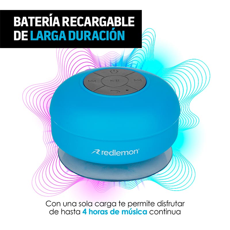 Mini Bocina Bluetooth Manos Libres para la Regadera Redlemon