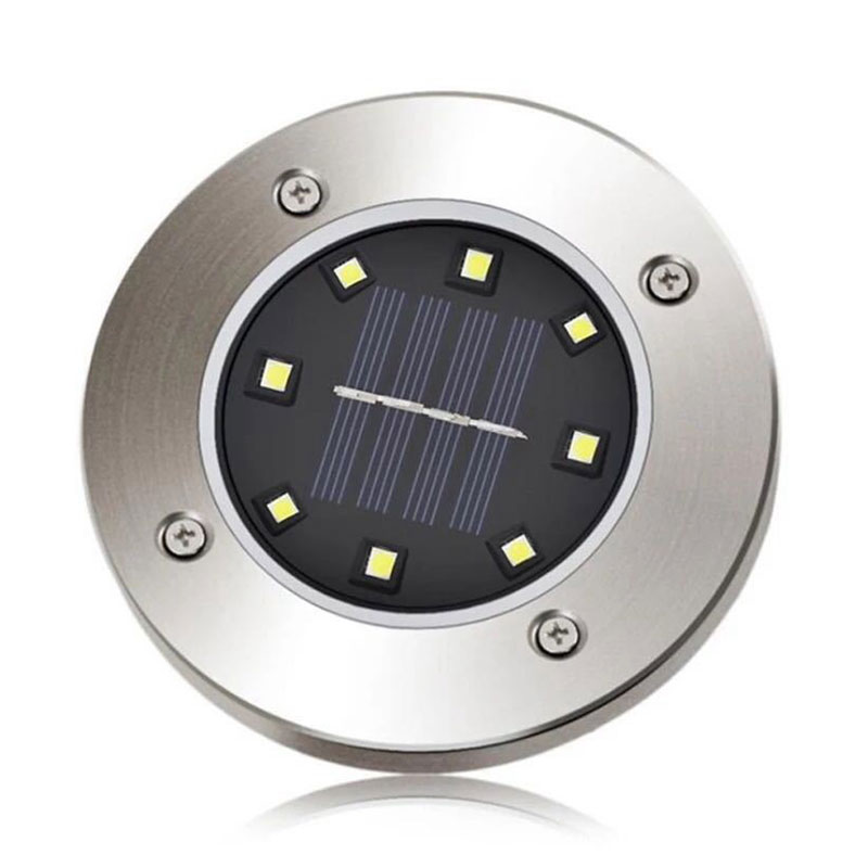 4 Lamparas Solares De Piso 8 Leds Luces Para Exterior Impermeable