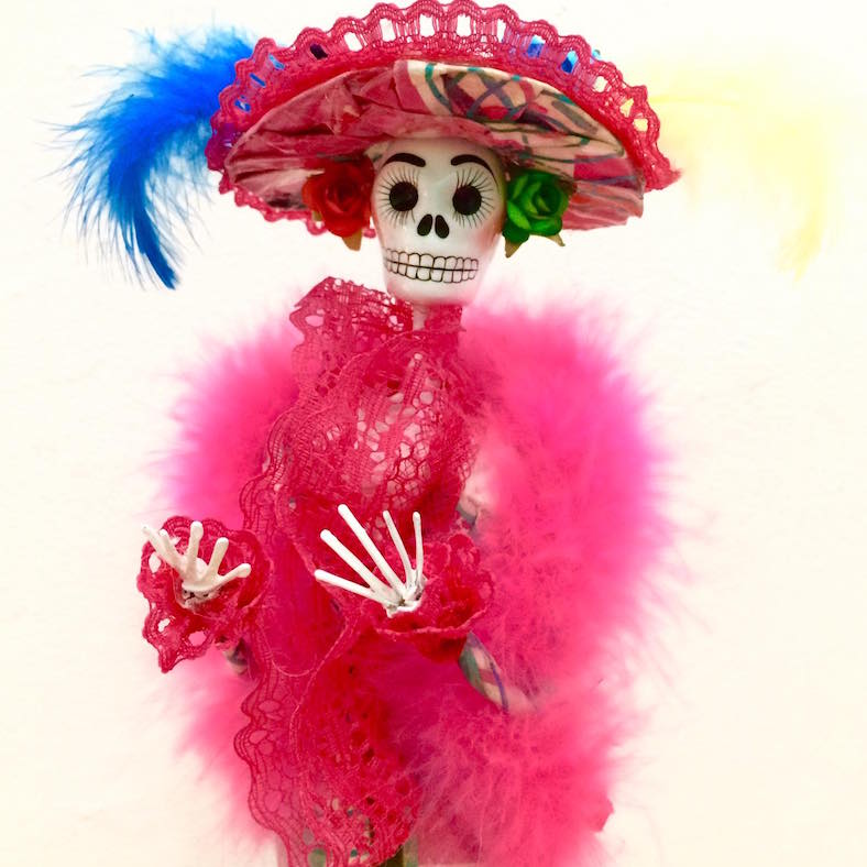 Calavera Catrina Papel Mache Rosita