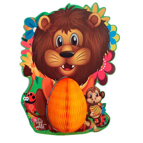 LEÓN PAPEL PLEGABLE AMARILLO