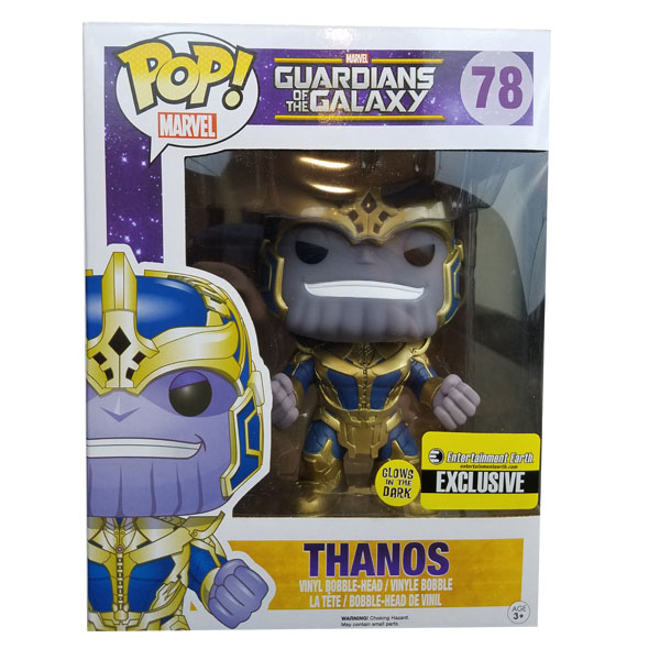 Funko Pop Thanos #78 Glow EE Sticker Brilla en Oscuridad