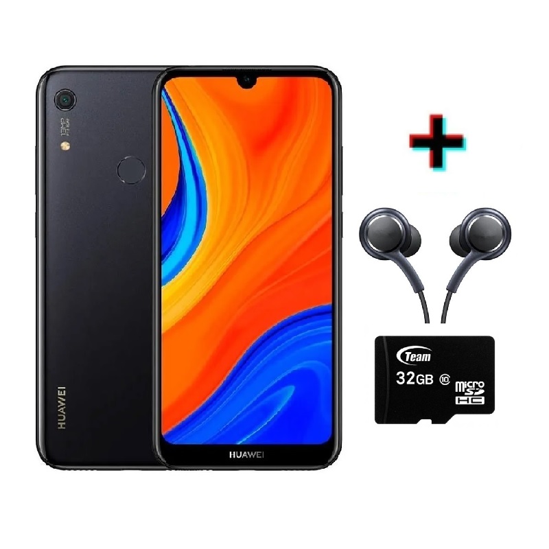Celular Huawei Y6s Nacional 6.9" 3GB RAM + 64GB + MicroSD 32GB y Audífonos Negro