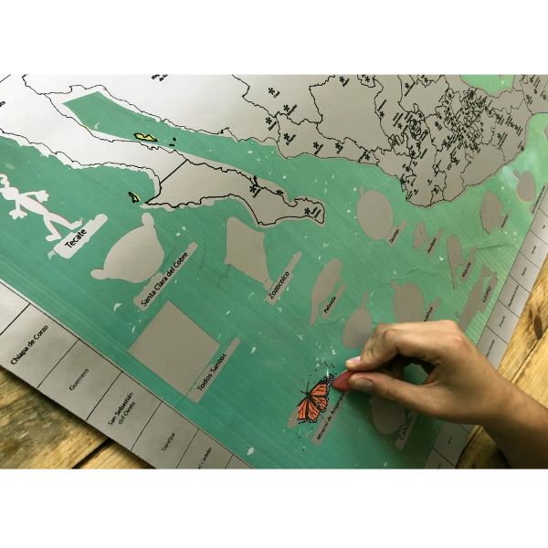 Rasca Mapas de los 132 Pueblos Mágicos con ilustraciones