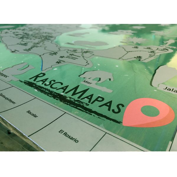 Rasca Mapas de los 132 Pueblos Mágicos con ilustraciones