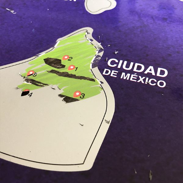 Rasca Mapa de Zonas Arqueológicas de México