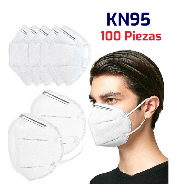 RESPIRADOR MASCARILLA CUBREBOCAS KN95 CERTIFICADO FDA CE - 100 PIEZAS