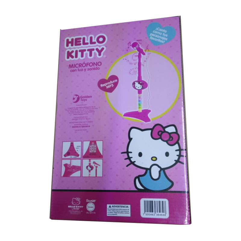 Hello Kitty- Microfono con luz, sonido, amplificador y entrada MP3 GRATIS Set Escolar