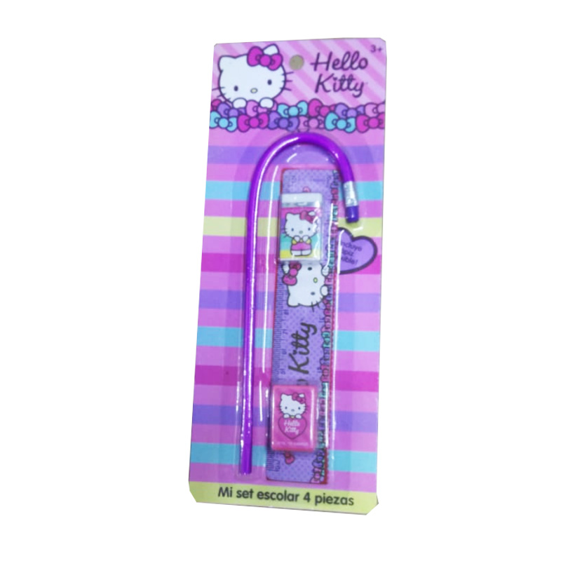 Hello Kitty- Microfono con luz, sonido, amplificador y entrada MP3 GRATIS Set Escolar