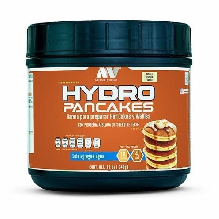 Advance Nutrition Hydro Pancakes 340 G. 6 Serv. Hot Cakes Waffles con Proteina