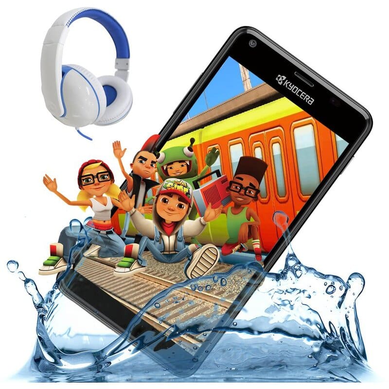 Tablet Kyocera Hydro + Audífonos  / Tablet contra el agua  para niños incluye Juegos 