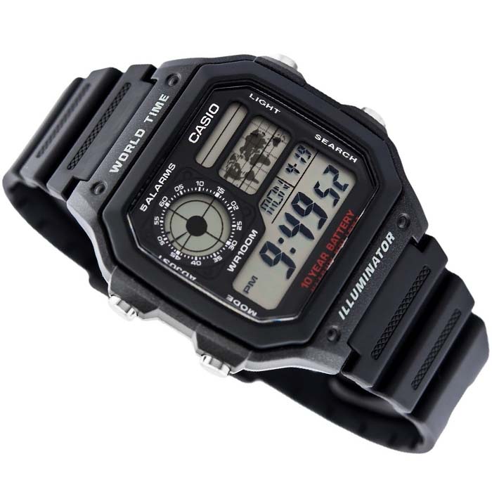 casio world time negro