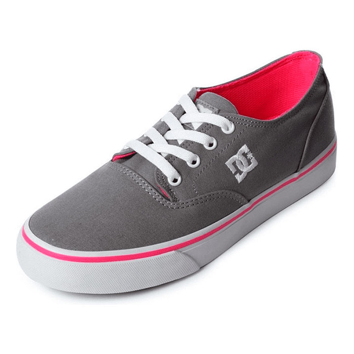 Tenis DC Mujer FLASH 2 TX Gris Rosa