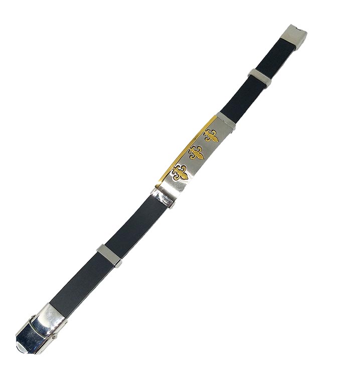 Pulsera Para Hombre de Cuero y  Acero Quirúrgico, Durable