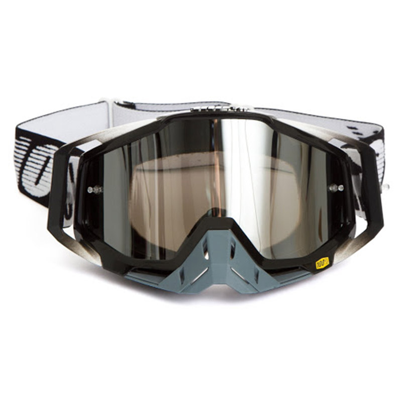 100% RACECRAFT 2 Cross Enduro Motorcycle Mask Goggles Clear Lens Island 199529 Zoom