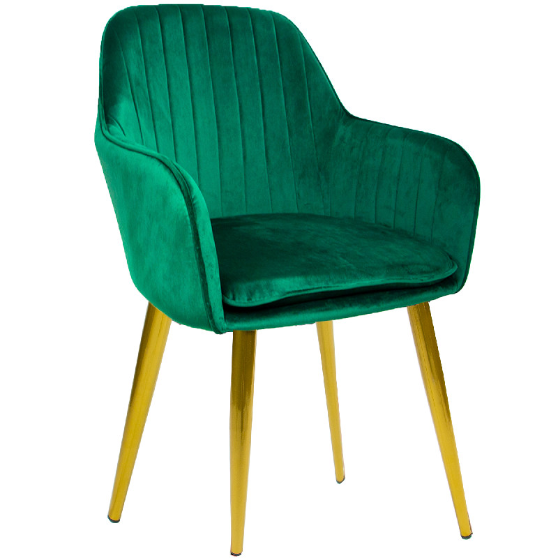 Sillon Eames Tapizado Silla Vintage Cafeteria Comedor Verde