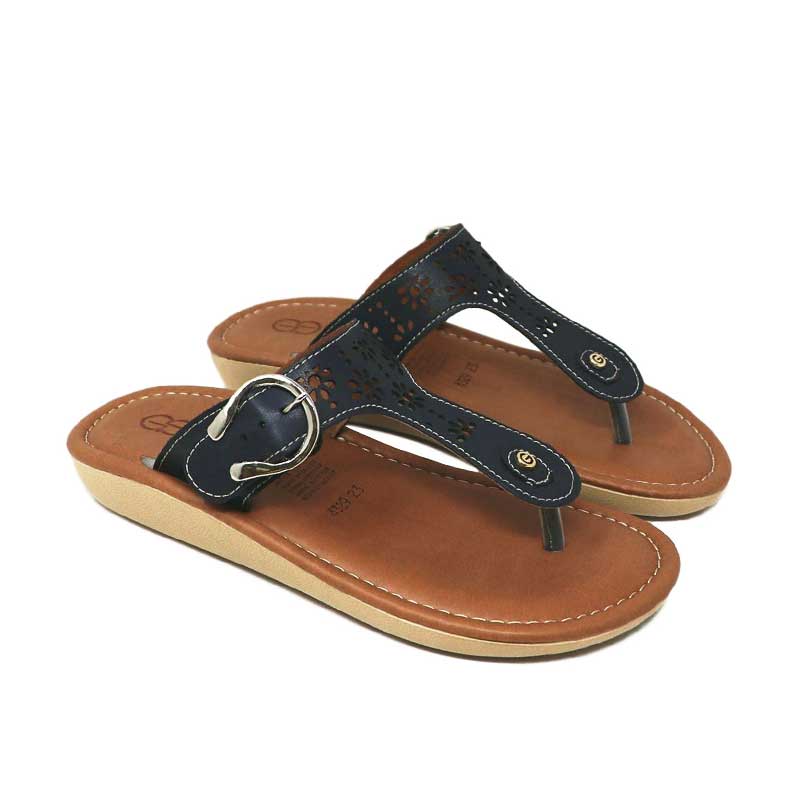 Sandalia Vida Leve Para Mujer Color Azul De Orcapollo