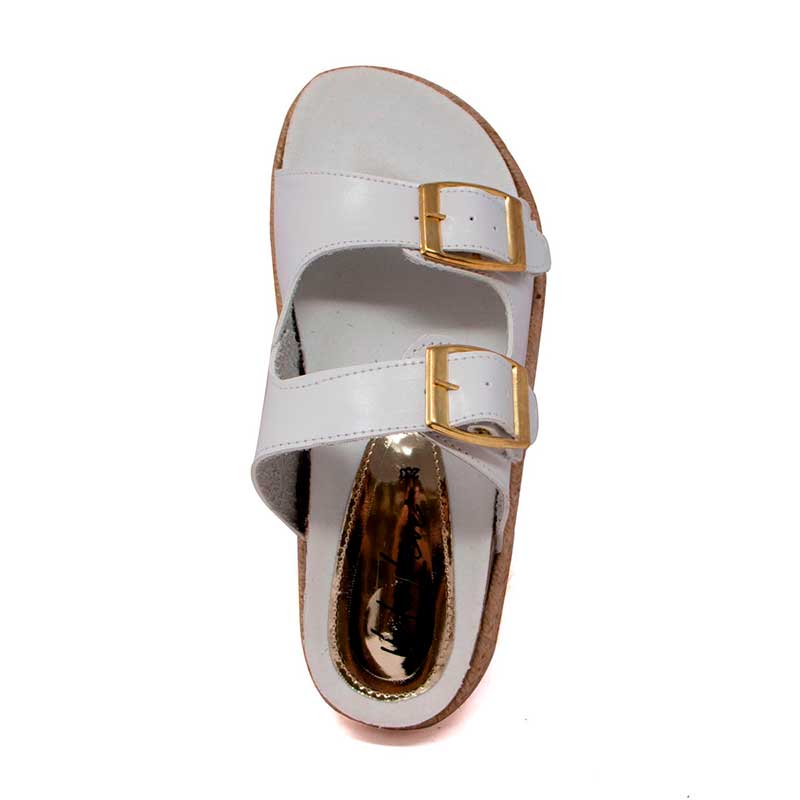 Sandalia De Plataforma Vida Leve Para Mujer Color Blanco