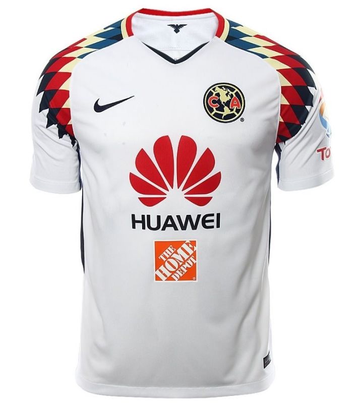 Jersey Nike de las Aguilas del America Visitante Blanco 