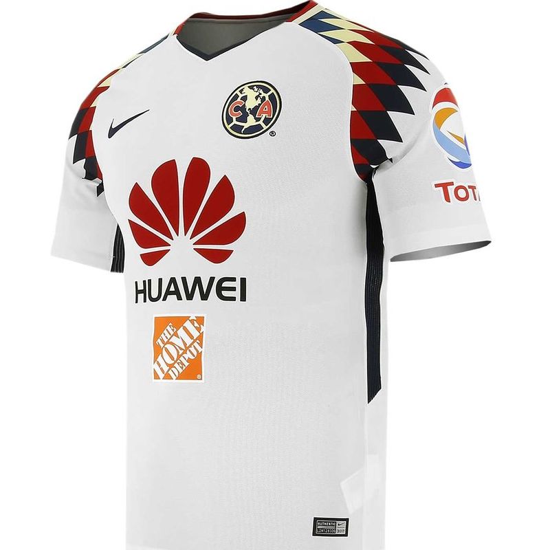 Jersey Nike de las Aguilas del America Visitante Blanco 
