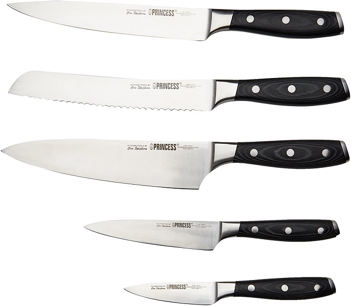 SET 5 CUCHILLOS PRINCESS 412001 PRINCESS C/MANGO MADERA