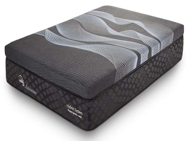 Lester Attraction - Colchón Individual Ortopédico Híbrido de Lujo (Látex+Pocket Spring+Nano Pocket+Memory Foam) - Hipoalergénico con Telas Antibacterianas - Calidad Superior - 10 Años de Garantía 