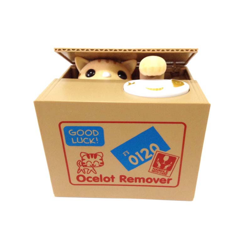 ALCANCIA GATO ROBA MONEDAS