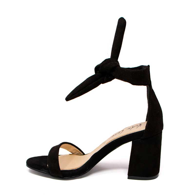 Zapatilla De Tacon Grueso Vida Leve Para Mujer Color Negro