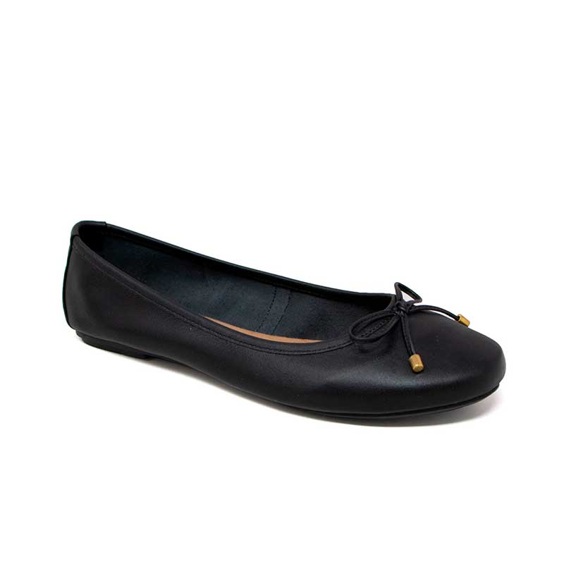 Flats Vida Leve Para Mujer Color Piel Negro