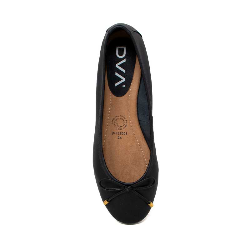 Flats Vida Leve Para Mujer Color Piel Negro